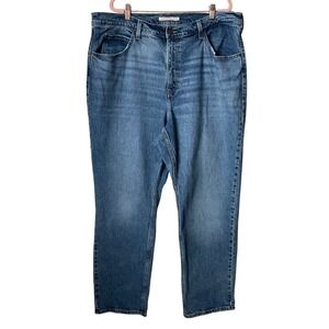 Levis Jeans Womens 20W 70s High Slim Straight Medium Wash Blue Denim Cotton